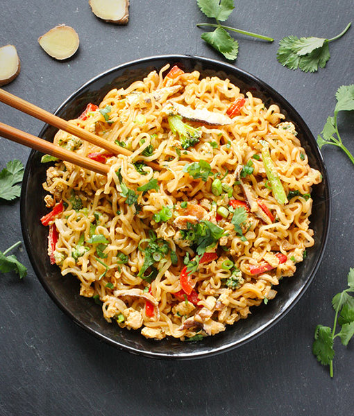 Stir-fried instant noodles