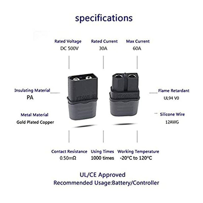 Amass XT60 Connectors