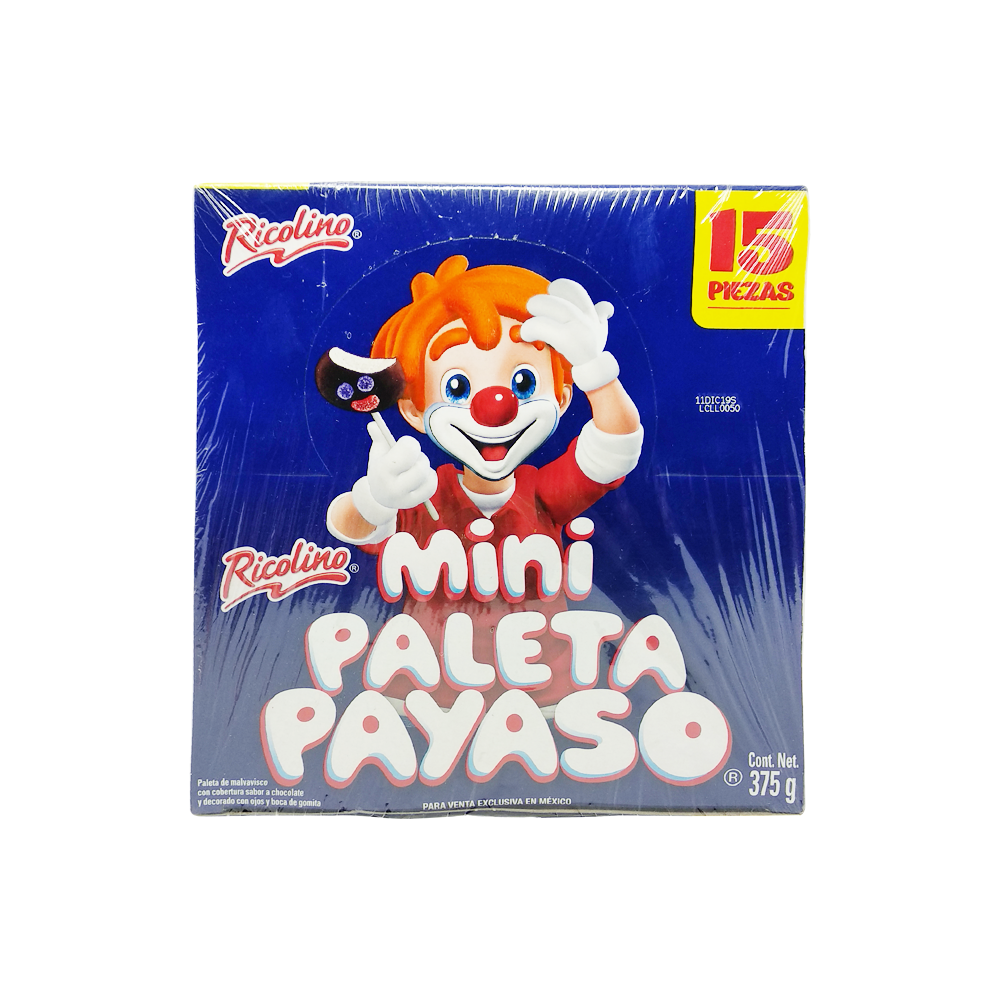 Mini Paleta Payaso Ricolino 15 Piezas Comercial Zazueta