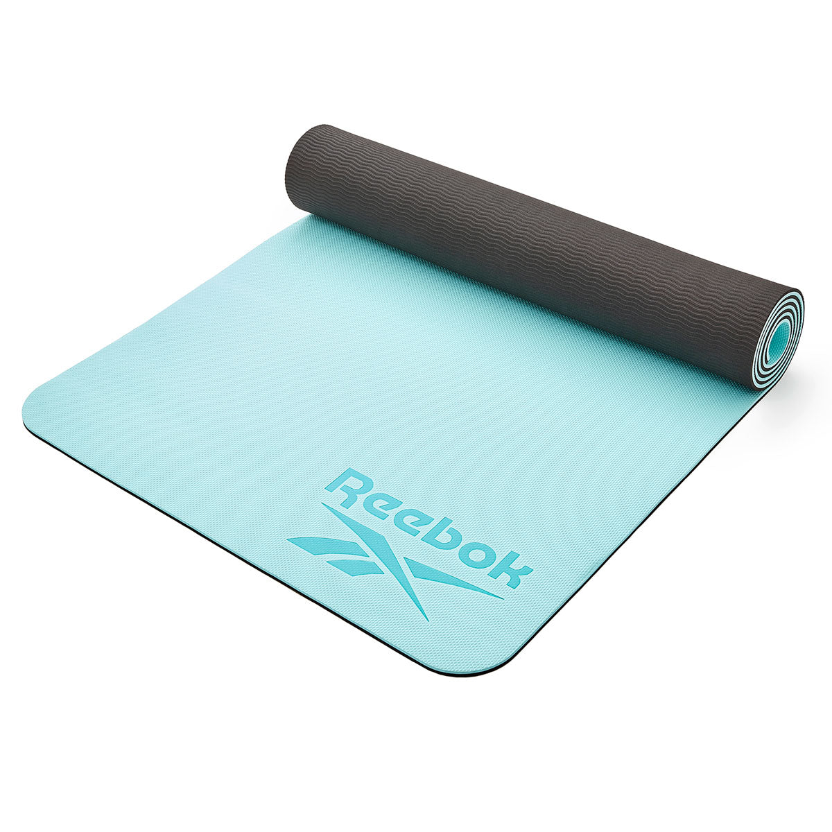 Double Sided Yoga Mat (6mm, Blue) Reebok Fitness (Australia)