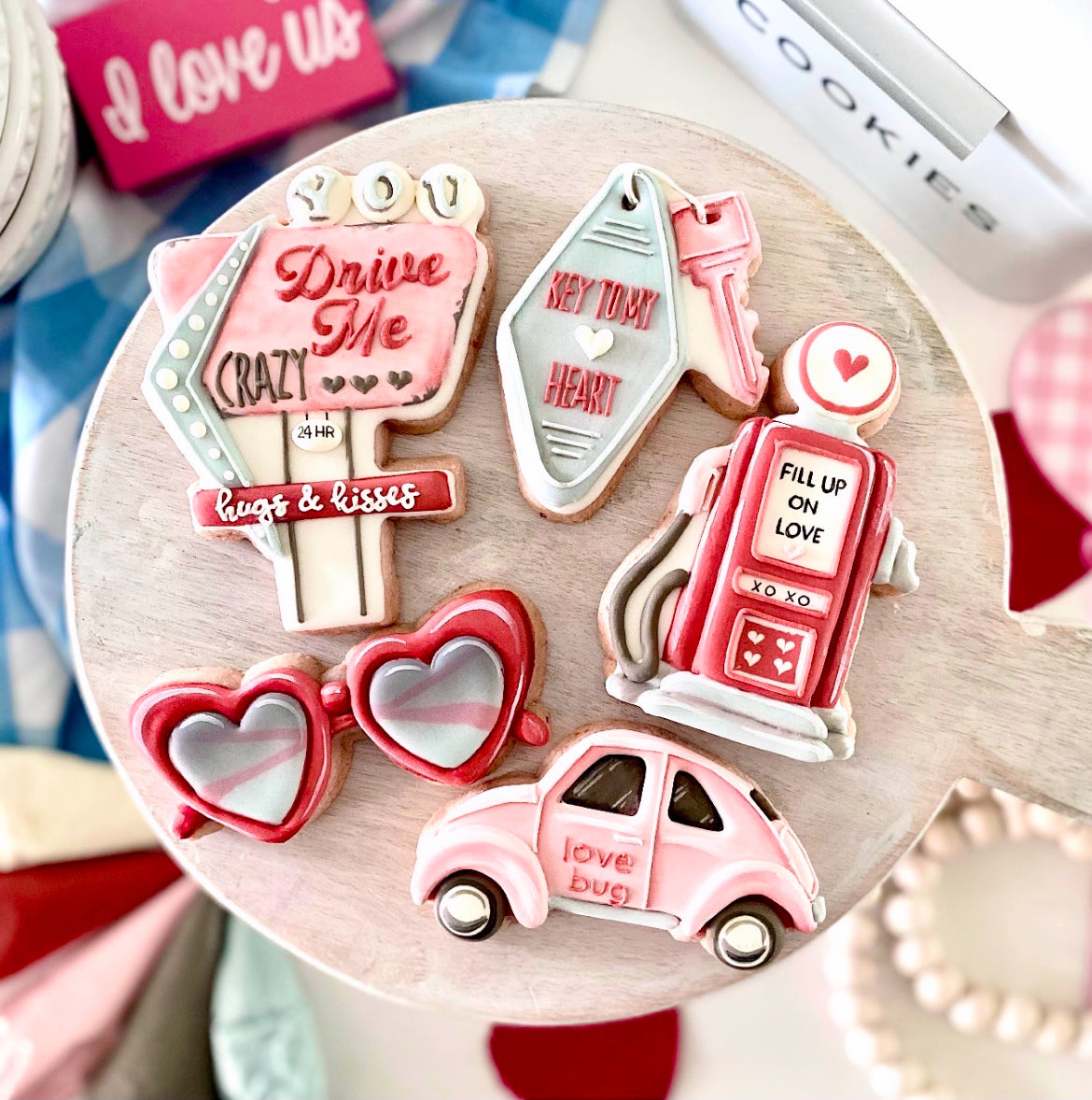 Retro Valentine’s Day Cookie Cutters by Be Still Bakery