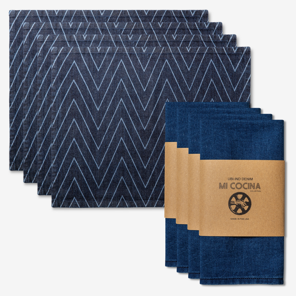 Set of Two Mud Print Placemats by Mi Cocina - Tatter