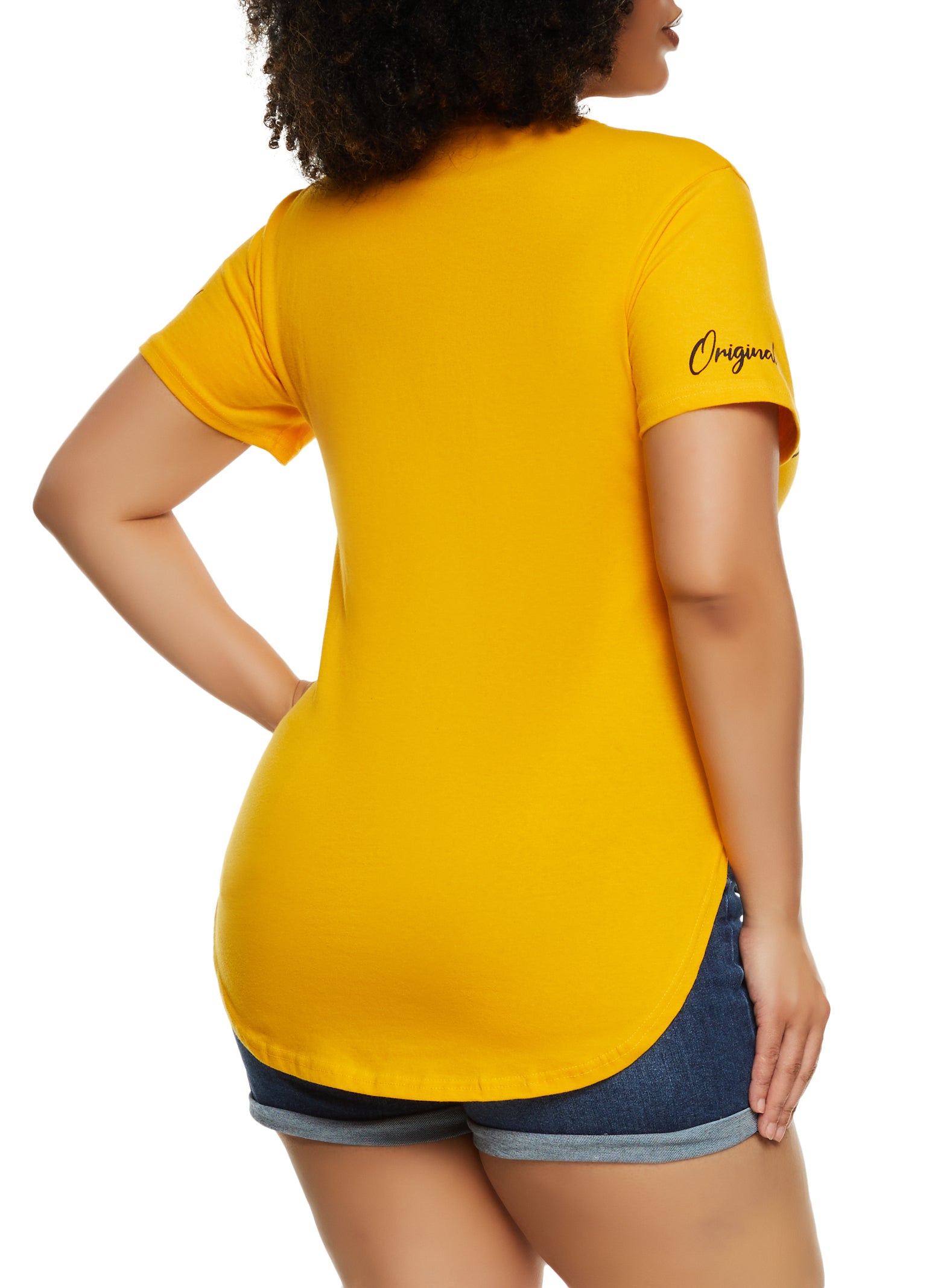 Womens Plus Size Not Perfect But Im Original Graphic Tee, Yellow, Size 3X