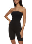 Womens Strapless Biker Romper, ,