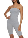 Womens Strapless Biker Romper, ,