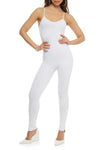 Womens Solid Ribbed Cami Catsuit, ,