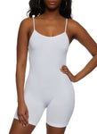 Womens Seamless Ribbed Cami Romper, ,