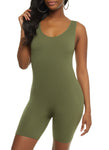 Womens Seamless Ribbed Scoop Neck Romper, ,