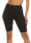 Womens Basic Seamless Ribbed High Waist Biker Shorts, ,