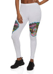 Womens Afro Girl Graphic Leggings, ,