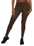 Womens High Waist Cropped Pocket Leggings, ,