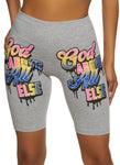 Womens God Above All Else Biker Shorts, ,