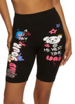 Womens Find Your Way Graphic Biker Shorts, ,