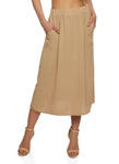 Womens Airy Pocket Midi Skirt, ,