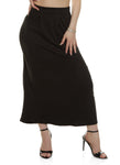 Womens High Waisted Maxi Skirt, ,