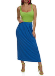 Womens High Waisted Maxi Skirt, ,