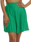 Womens High Waisted Pleated Skirt, ,