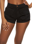 Womens Daisy Denim Cargo Shorts, ,