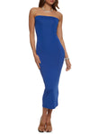 Strapless Sleeveless Tube Bodycon Dress/Maxi Dress