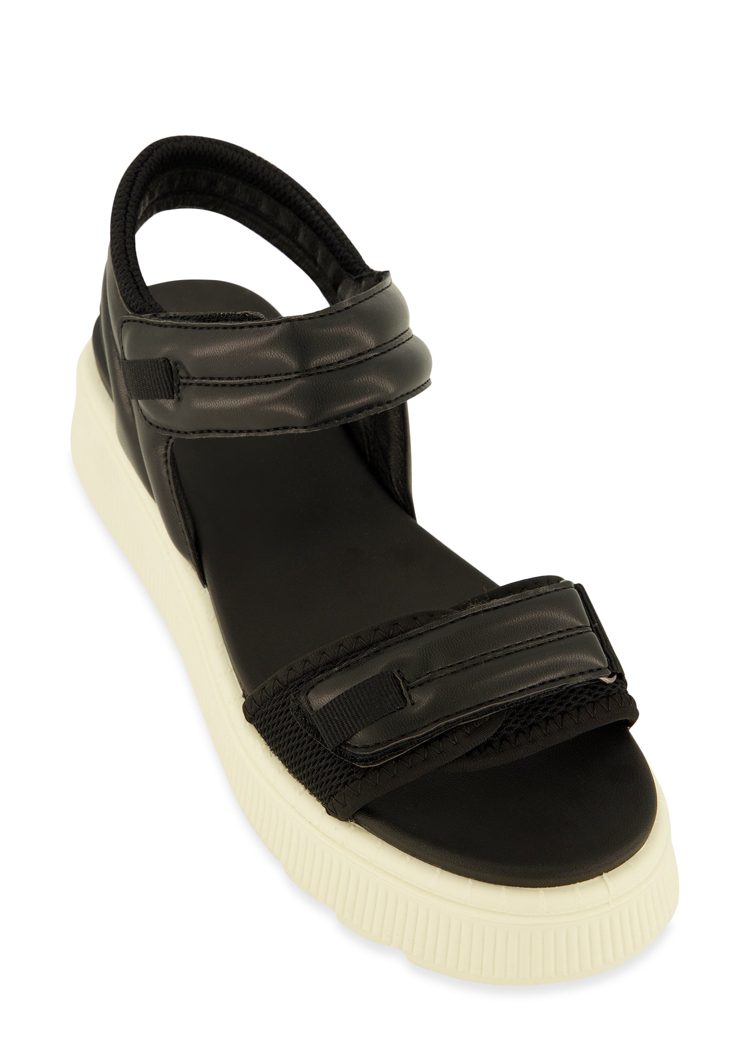 Womens Velcro Band Ankle Strap Platform Sandals,