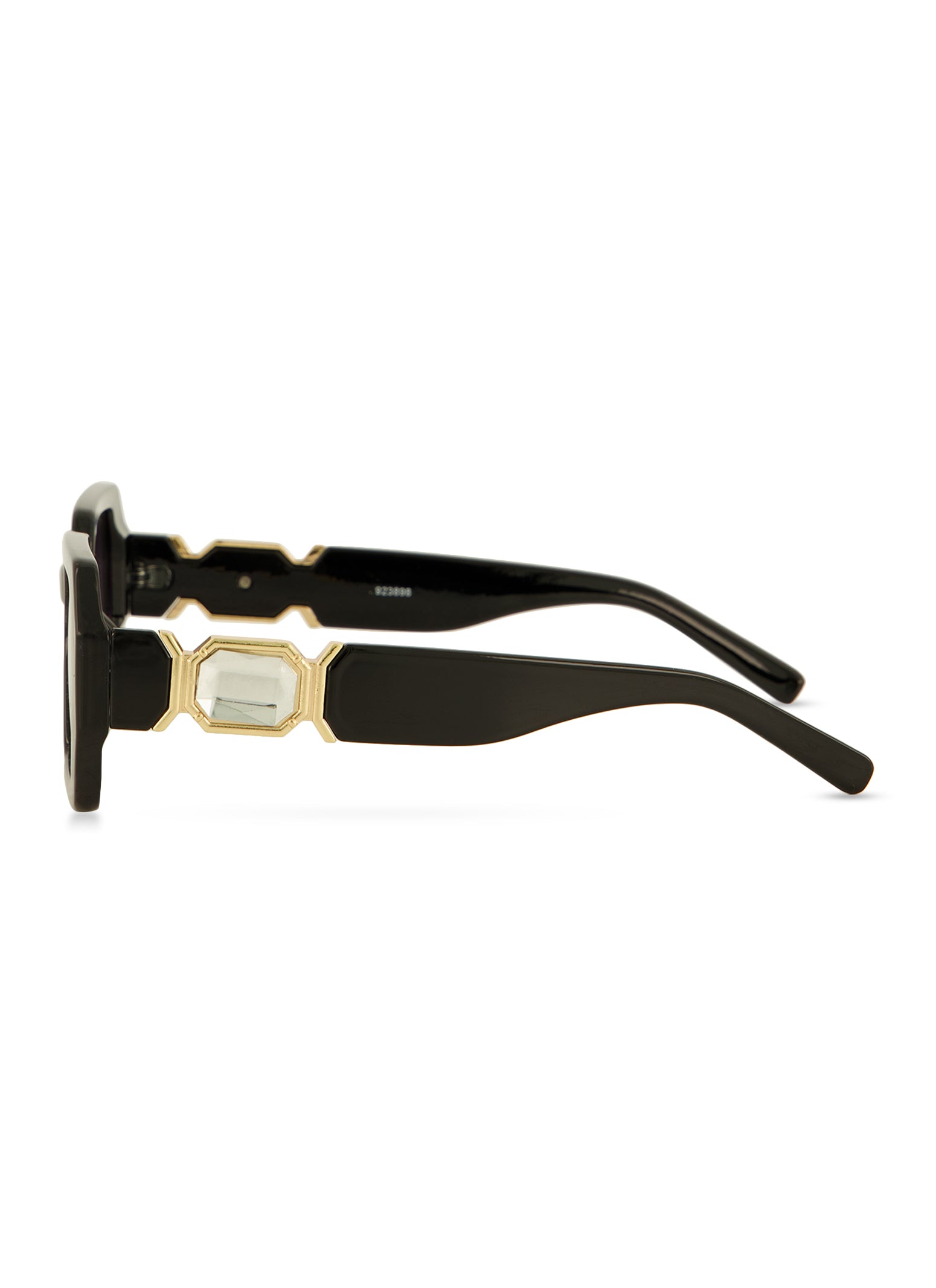 Womens Ombre Lens Rhinestone Arm Detail Sunglasses,