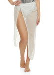 Womens Mesh Split Cover Up Maxi Skirt, ,