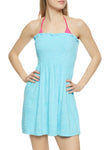 Strapless Short Smocked Sleeveless Cover Up