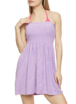 Strapless Sleeveless Smocked Dress by Rainbow Shops