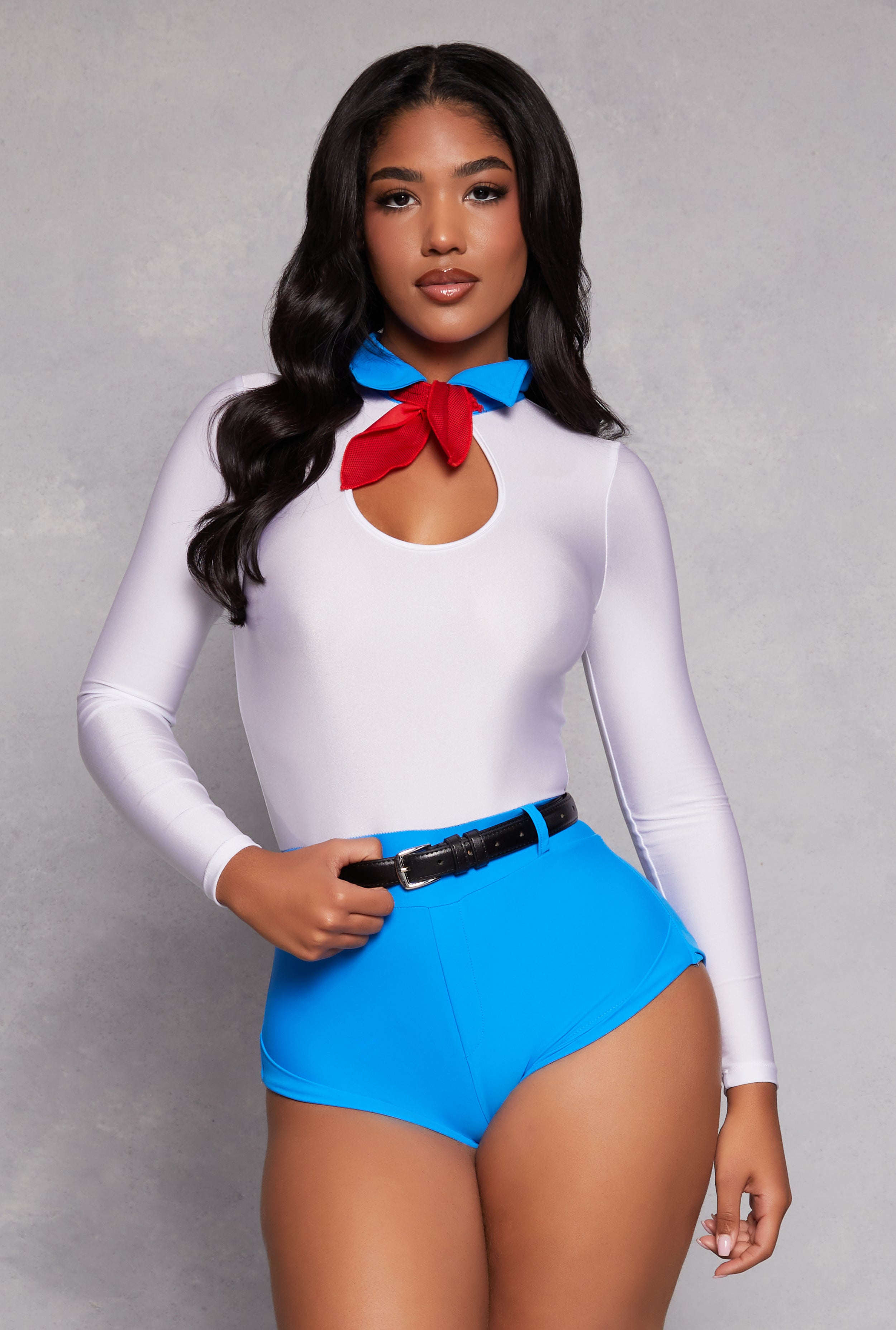 Womens Mystery Leader Babe Costume, Multi, Size XL