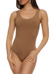 Womens Sleeveless Scoop Neck Bodysuit, ,
