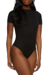 Womens Double Layer Short Sleeve Bodysuit, ,