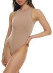 Womens Seamless Ribbed High Neck Bodysuit, ,