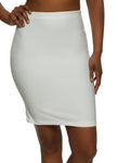 Womens High Waisted Mini Pencil Skirt, ,