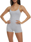 Womens Daisy Scoop Neck Cami Romper, ,