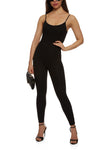 Womens Sleeveless Scoop Neck Catsuit, ,