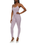 Womens Sleeveless Scoop Neck Catsuit, ,