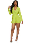 Womens Haute Monde Crepe Knit Blazer Romper, ,