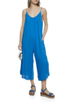 V-neck Knit Sleeveless Jumpsuit