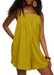 Womens Linen Sleeveless Romper, ,