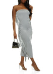 Strapless Tube Sleeveless Maxi Dress