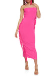 Strapless Tube Sleeveless Maxi Dress