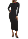 Ribbed Knit Bodycon Dress by Rainbow Shops