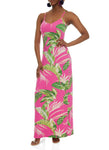 Sleeveless Floral Print Dress by Rainbow Shops