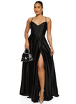 Sweetheart Sleeveless Spaghetti Strap Back Zipper Maxi Dress