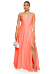 Sweetheart Sleeveless Spaghetti Strap Back Zipper Maxi Dress