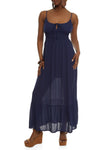 Knit Empire Waistline Tiered Sleeveless Dress by Rainbow Shops