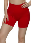 Womens Seamless Wide Waistband Biker Shorts, ,