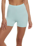 Womens Ribbed High Waisted Biker Shorts, ,