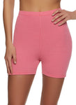 Womens Ribbed High Waisted Biker Shorts, ,