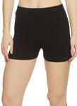 Womens Ribbed High Waist Biker Shorts, ,